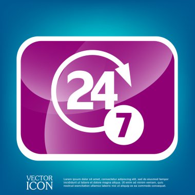 24 7 karakter simgesi