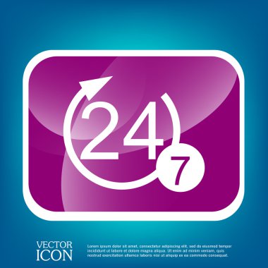 24 7 karakter simgesi