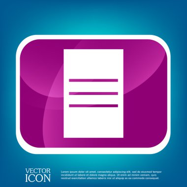 Tablet yaprak kağıt simgesi