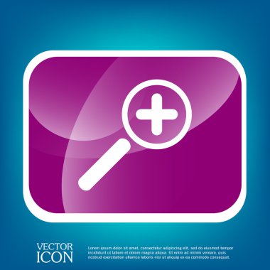 Büyüteç artış simgesi