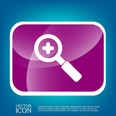 Büyüteç artış simgesi