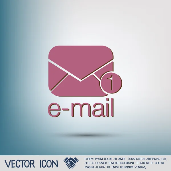 Postal envelope e-mail icon — Stock Vector