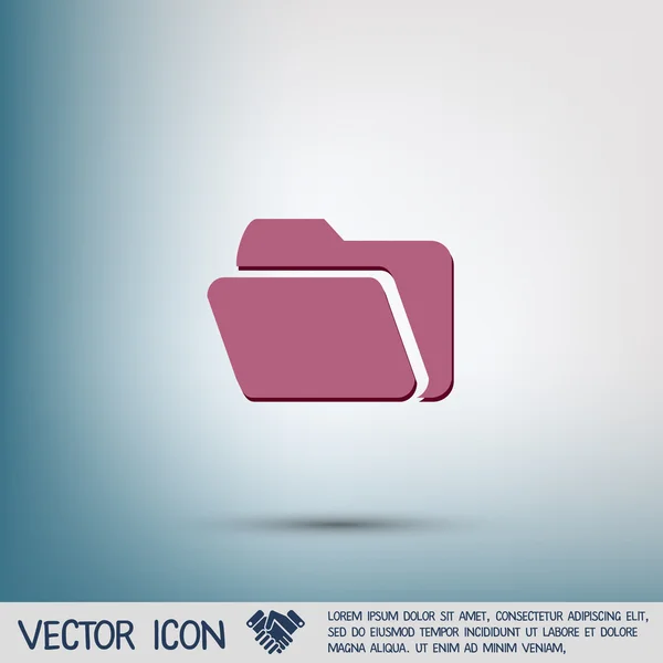 Carpeta para icono de documentos — Vector de stock