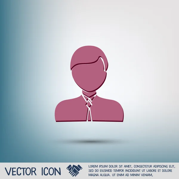Icône avatar mâle — Image vectorielle