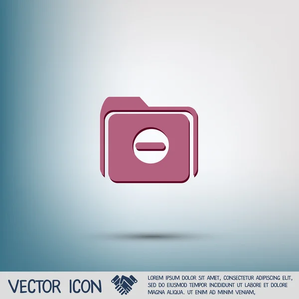 Carpeta para icono de documentos — Vector de stock