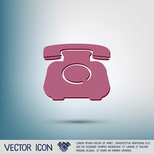 Telefono retrò classico — Vettoriale Stock