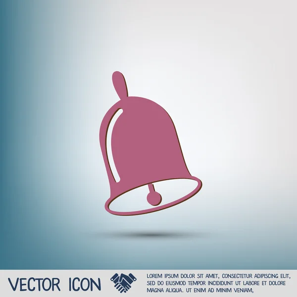 ¡Bell! Icono de primera llamada — Vector de stock