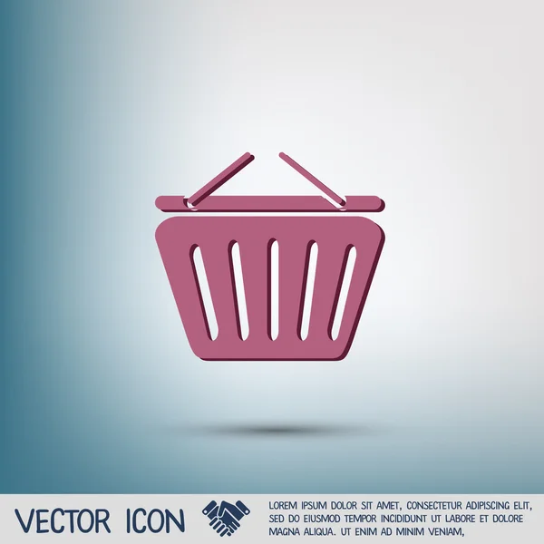 Shopping cart icon — Stock Vector