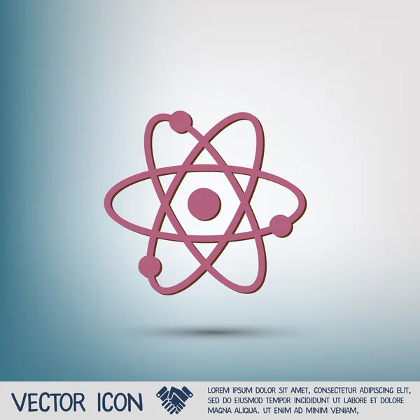 Atom, molekyl symbolikon — Stock vektor