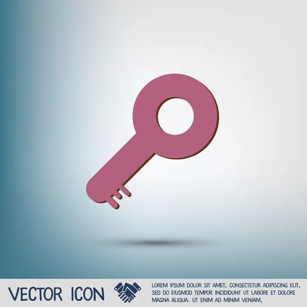 Icono del símbolo clave — Vector de stock