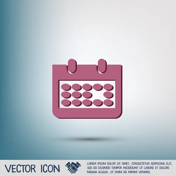 Icono de signo de calendario — Vector de stock