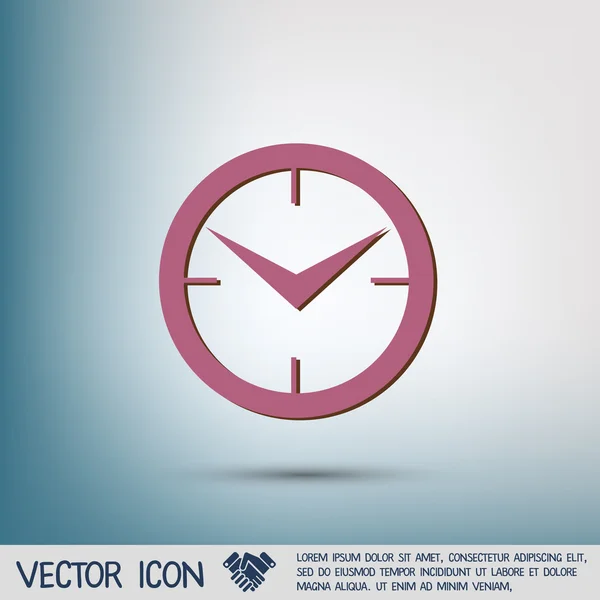 Uhr-Symbol — Stockvektor