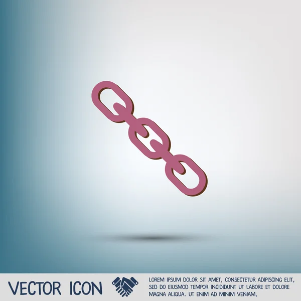 Liens, icône chaîne — Image vectorielle