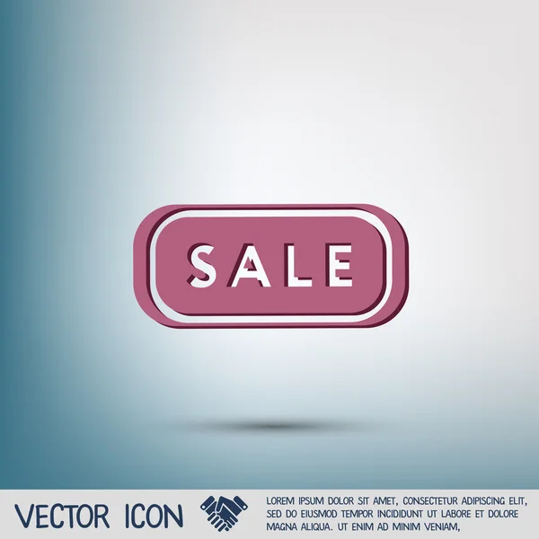 Koop etiket teken icon — Stockvector