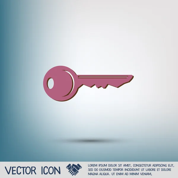 Ícone do símbolo chave — Vetor de Stock