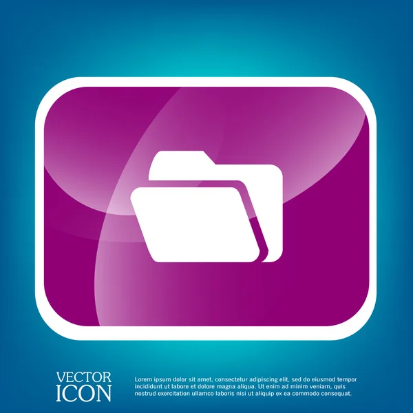 Folder for documents icon — Stock Vector