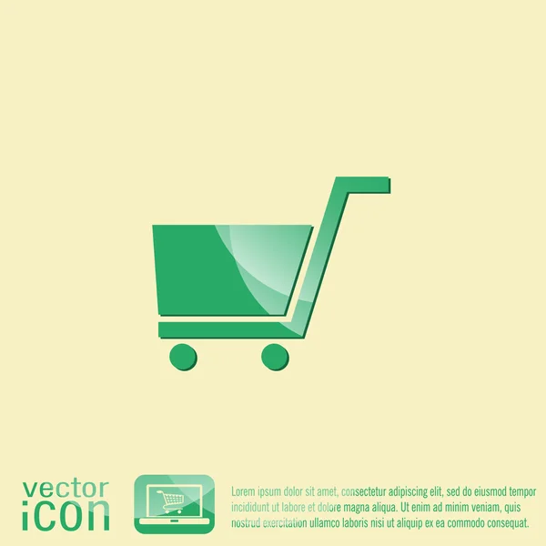 Shopping cart icon — Stock Vector