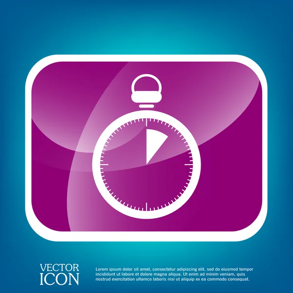 Icône signe chronomètre — Image vectorielle