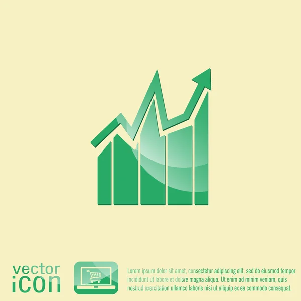 Diagramm Abbildung Symbol — Stockvektor