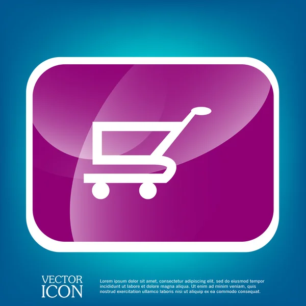 Shopping cart icon — Stock Vector