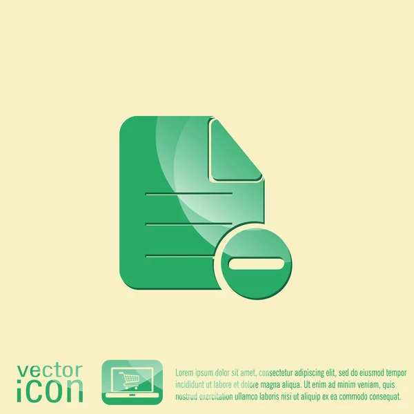 Page of document icon — Stock Vector