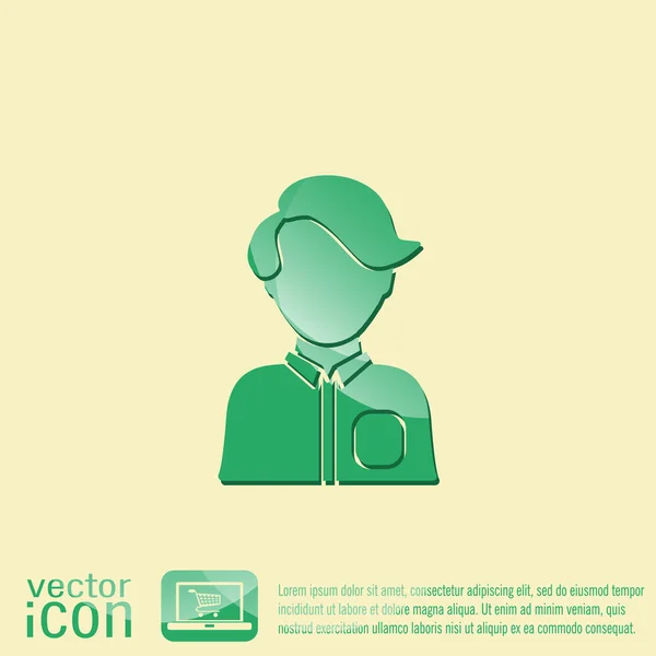 Avatar masculino o femenino — Vector de stock