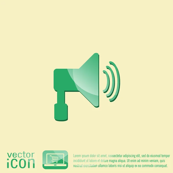 Loudspeaker, volume icon — Stock Vector