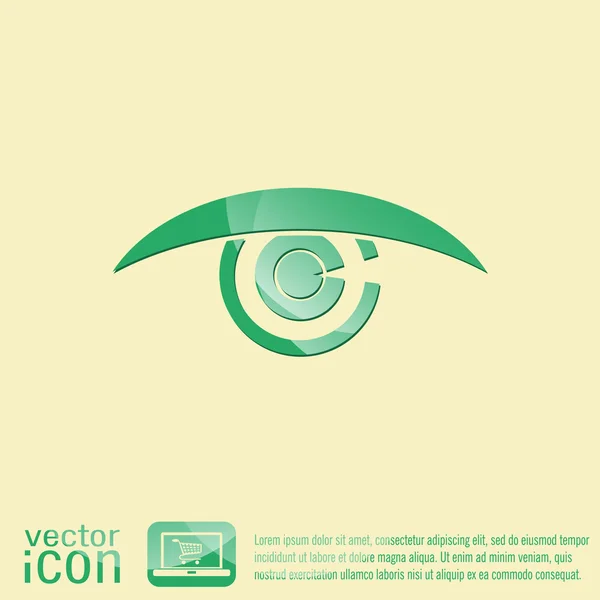 Eye symbol icon — Stock Vector