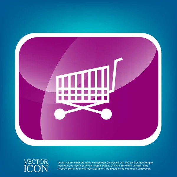 Icono del carrito de compras — Vector de stock