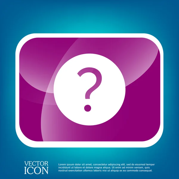 Question mark sign icon — Stock Vector