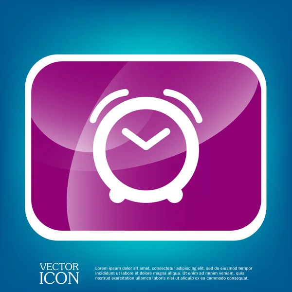 Icono del reloj despertador — Vector de stock