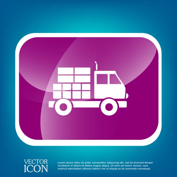 Icône logistique camion — Image vectorielle