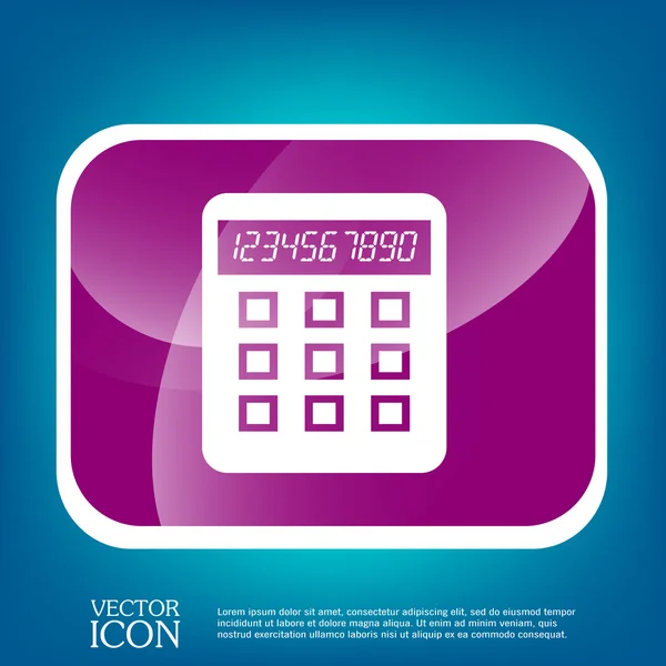 Calculator office sign icon — Stock Vector