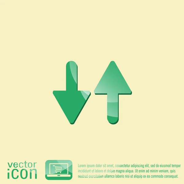 Dois seta para cima sinal — Vetor de Stock