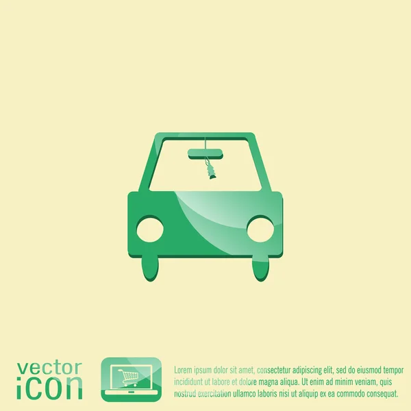 Icono de vehículos de coche — Vector de stock