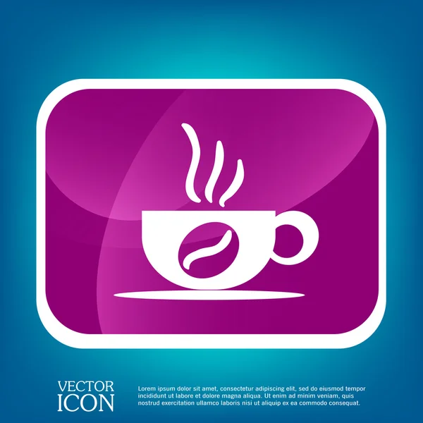 Coupe de boisson chaude icône — Image vectorielle