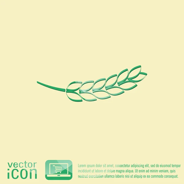 Значок колосьев пшеницы — стоковый вектор