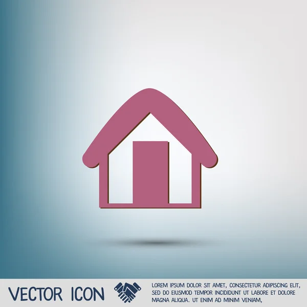 Maison maison icône — Image vectorielle