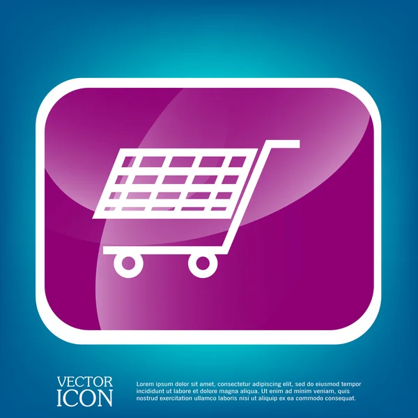 Shopping cart icon — Stock Vector