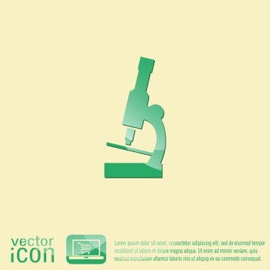 Mikroskop işareti simgesi
