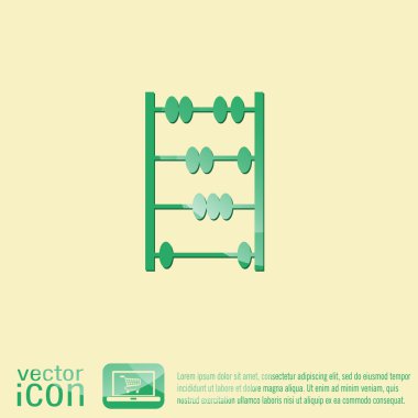 eski retro abacus simgesi