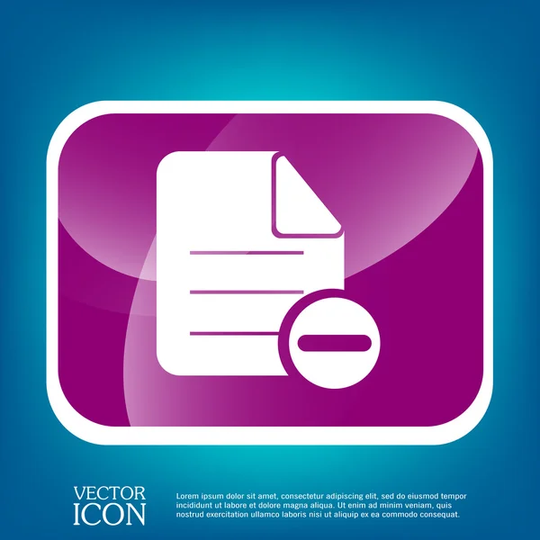 Page of document icon — Stock Vector