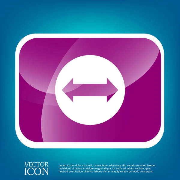 Web arrow symbol icon — Stock Vector