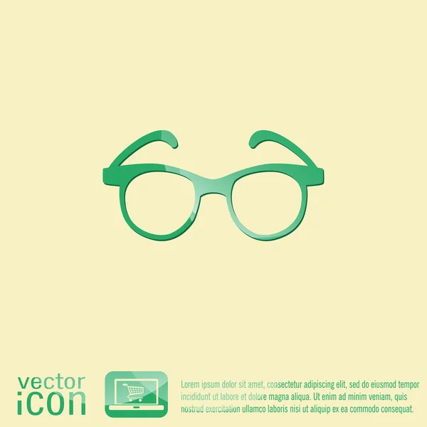 Briller symbol ikon – Stock-vektor