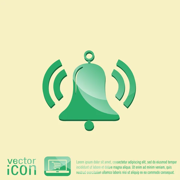 Icono de campana — Vector de stock