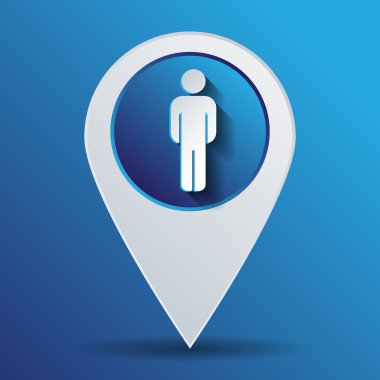 Adam simgesi silüeti