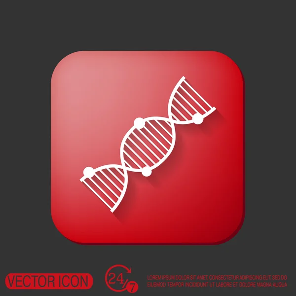 Hélice de ADN. Carácter de investigación médica . — Archivo Imágenes Vectoriales