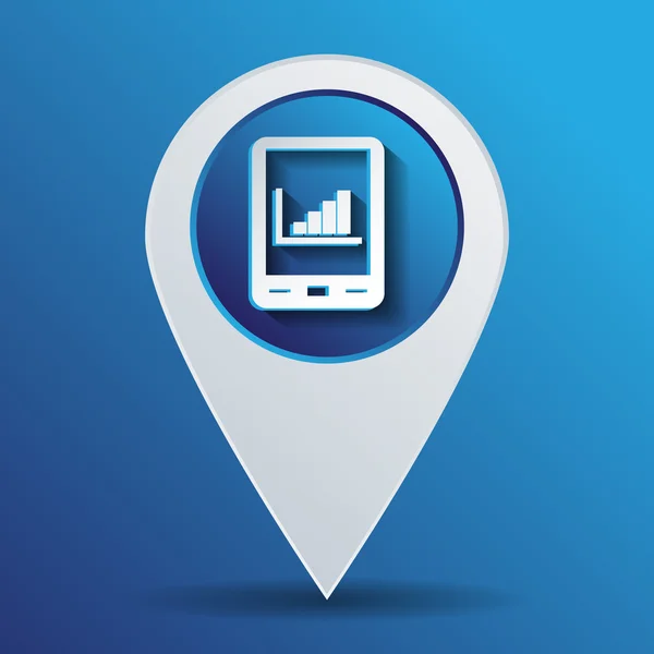 Tableta con diagrama. — Archivo Imágenes Vectoriales