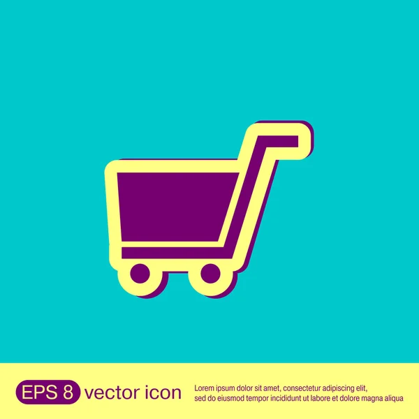 Icono del carrito de compras — Vector de stock