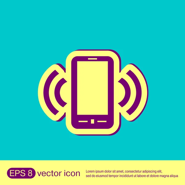 Ringing phone, call icon — Stock Vector